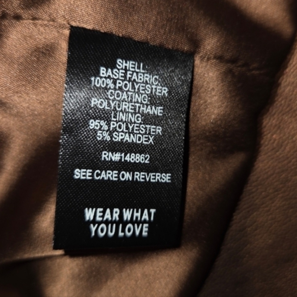 Torrid SIZE 2 Metallic Bronze Faux Leather Moto Jacket - Picture 6 of 6